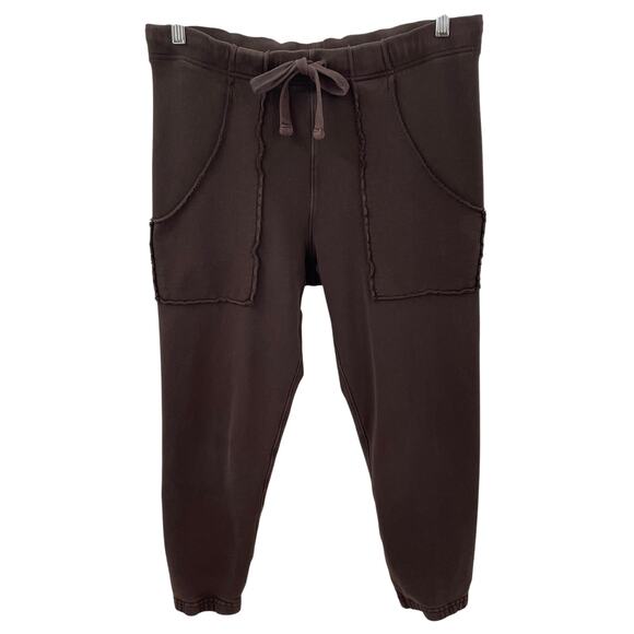 SOLD Frank & Eileen S Eamon Jogger Sweatpant Triple Fleece Irish Chocolate - Picture 4 of 10
